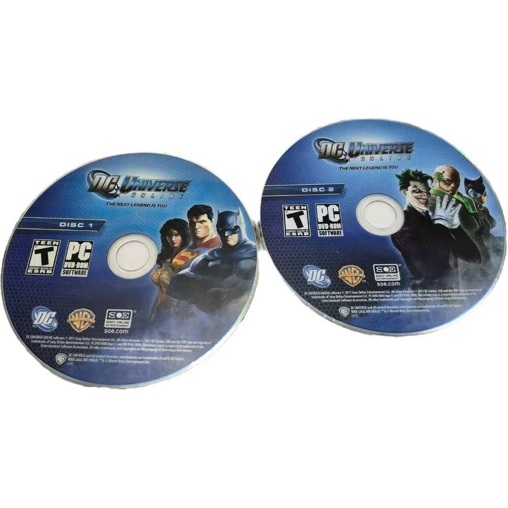 Warner Brothers SOE DC Universe Online PC DVD Rom Game Rated T